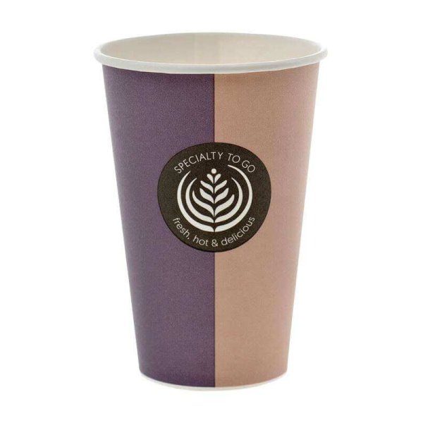 Hartpapierbecher "Coffee to go" fr Heigetrnke, 400ml