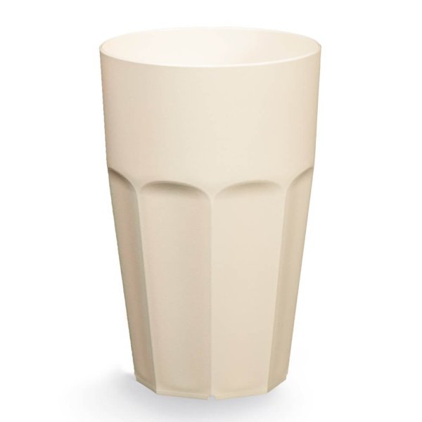 To Go Kaffeebecher, Mehrweg, PP, 300ml, creme mit Deckel mit Trinkffnung (Set 64 Stk.)