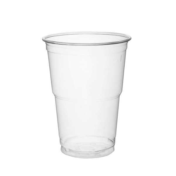 Ausschankbecher / Bierbecher, RPET, transparent, 400ml (200 Stk.)