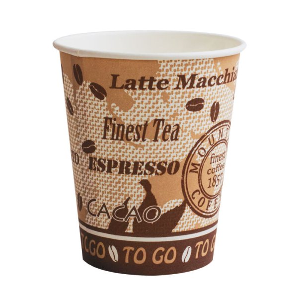 Hartpapierbecher "Coffee to go" fr Heigetrnke, 200ml (300 Stk.)